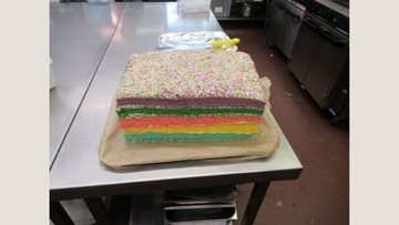 Cradley Heath care home Residents enjoy rainbow themed afternoon tea